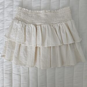 H&M Cream Tiered Ruffle Skirt for Kids